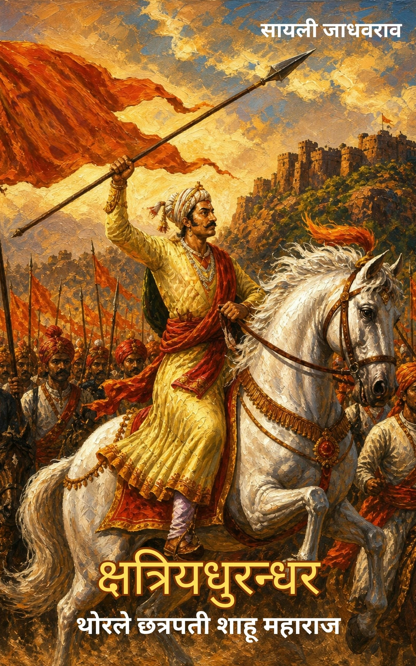 Book cover for क्षत्रियधुरन्धर: थोरले छत्रपती शाहू महाराज
